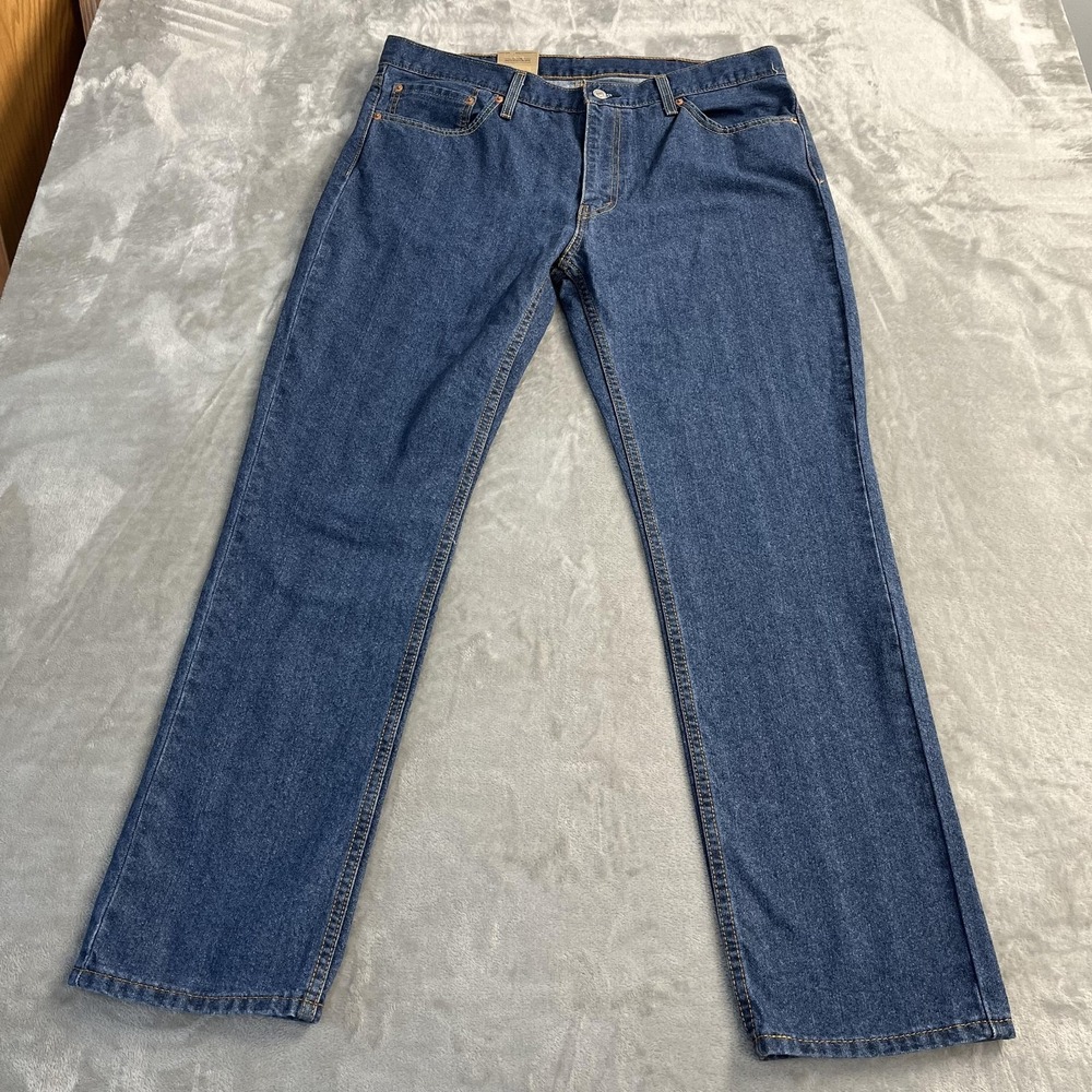 Levis 511 Jeans Mens 38x32 Blue Medium Wash Slim Fit Tapered Leg Denim Pants‎